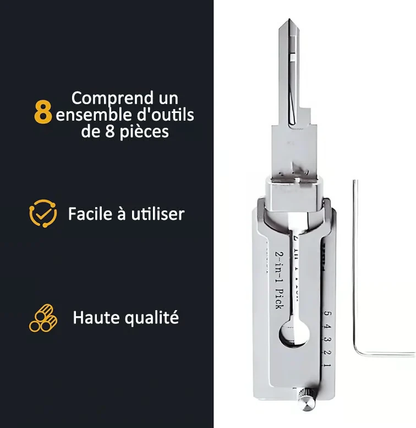Decodificador de llave maestra de acero inoxidable