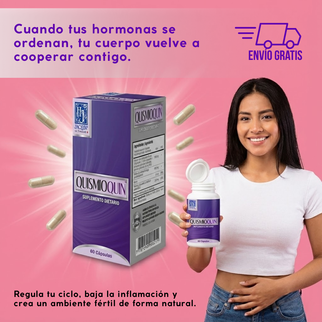 QUISMIOQUÍN | Regula tu ciclo, baja la inflamación y crea un ambiente fértil de forma natural.