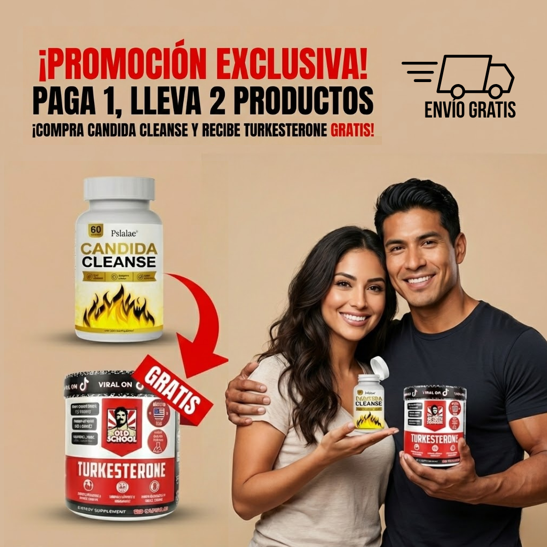 Candida Cleanse + Turkesterone | PAGA 1 LLEVA 2 | PROMO IMPERDIBLE