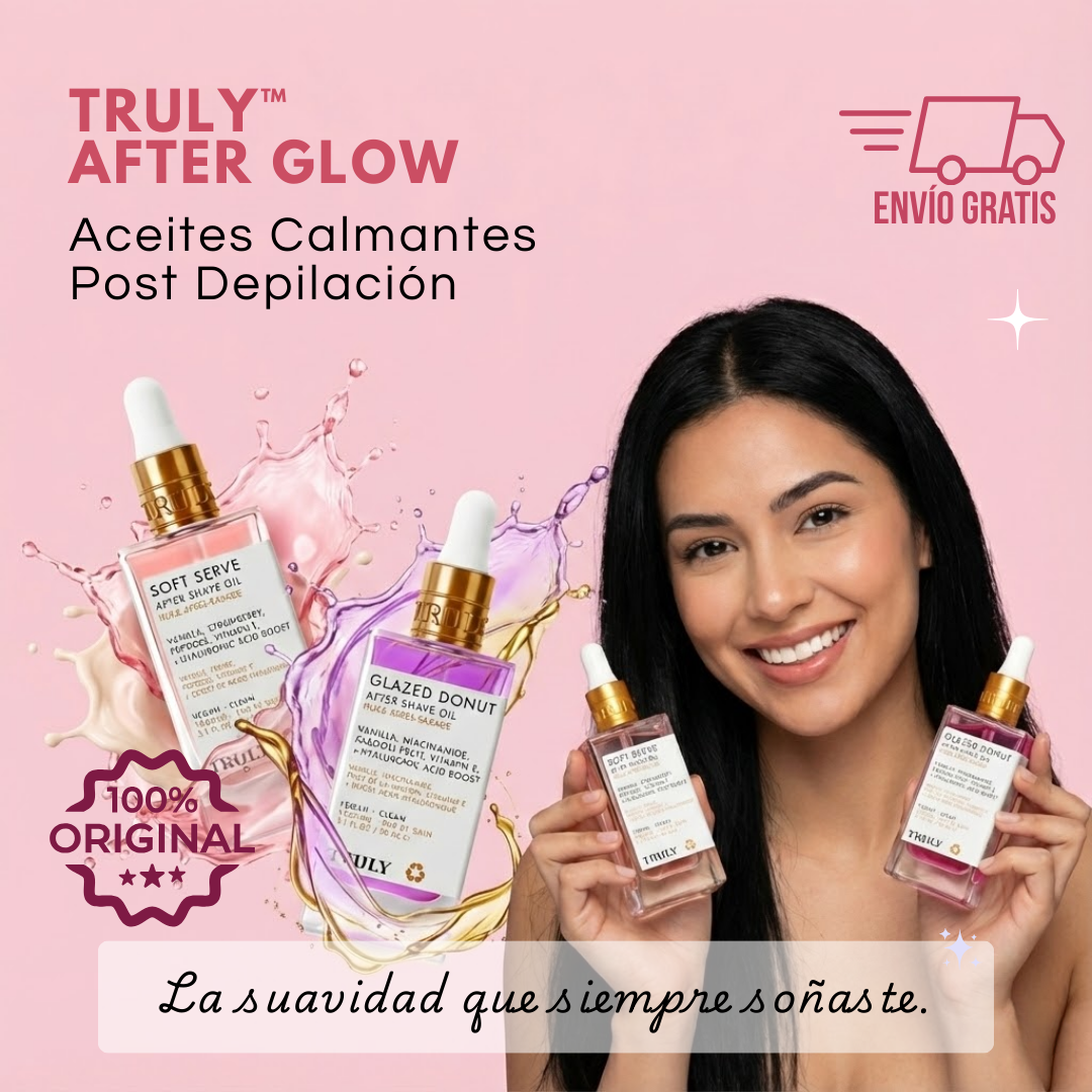 TRULY™ AFTER GLOW 2X1| 100% ORIGINAL | Tapa y presentación contramarcados.