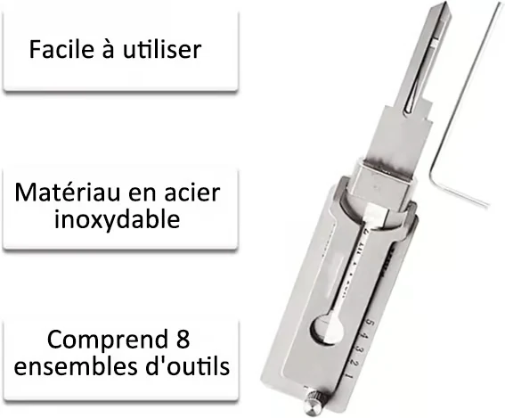 Decodificador de llave maestra de acero inoxidable