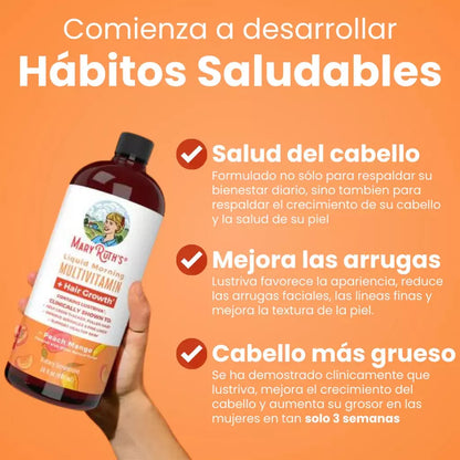 🟠100 % ORIGINAL - Mary Ruth's Elixir de Belleza Capilar™️El multivitamínico #1 en EE.UU.