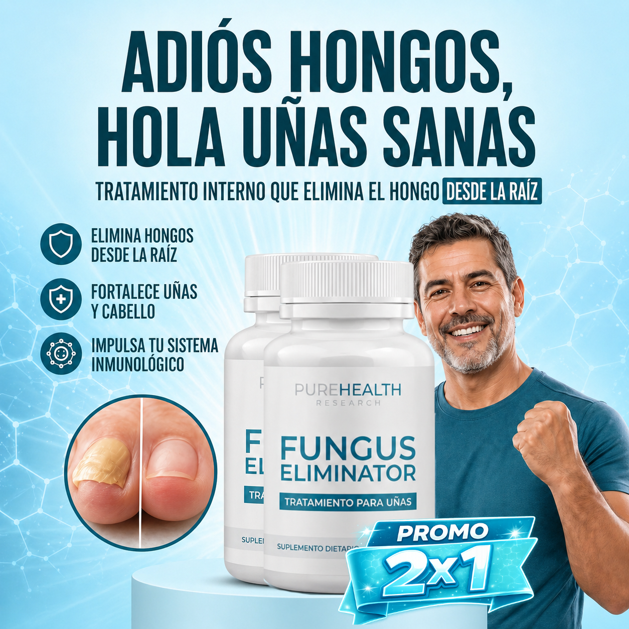 Fungus Eliminator | PROMO 2X1 | Uñas Fuertes y Libres de Hongos