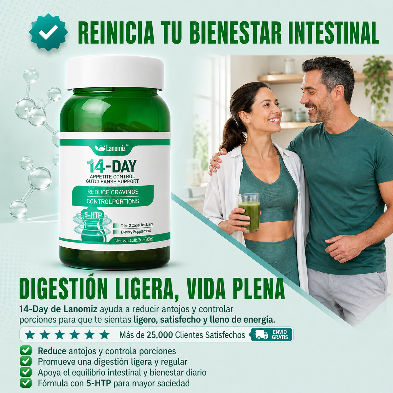 Probióticos Lanomiz | 14 Días de Control Digestivo
