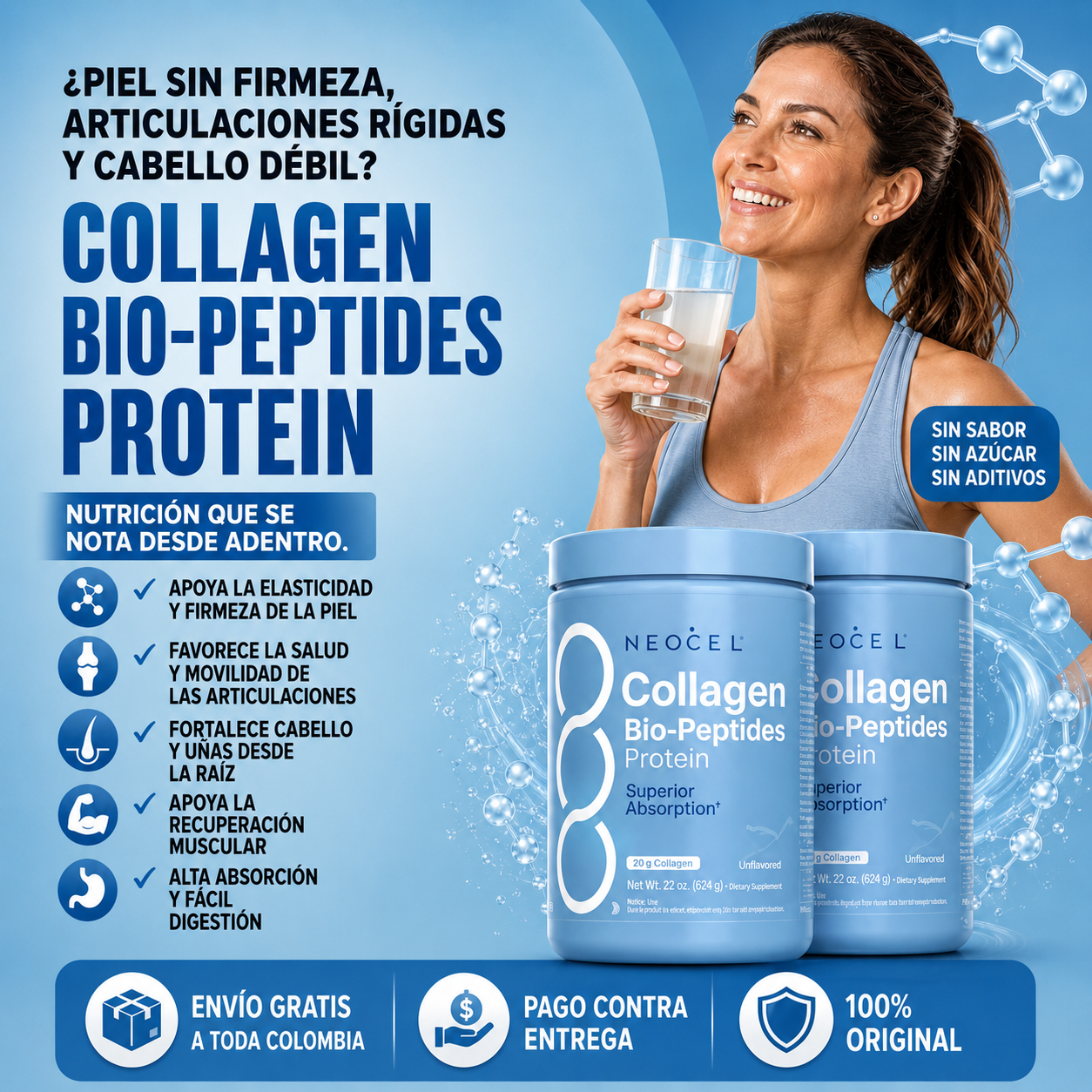 NeoCell Collagen Bio-Peptides: Belleza y Fuerza desde Adentro