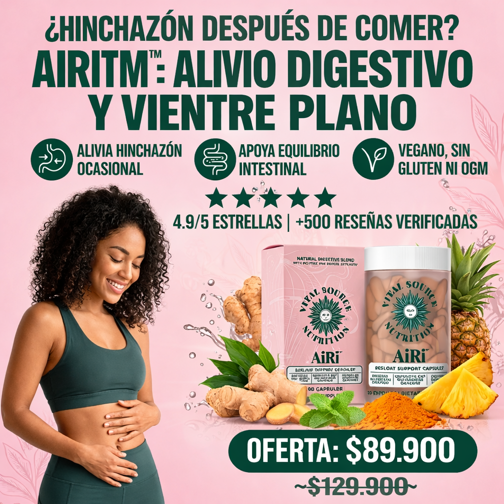 AiRi™ Debloat | Cápsulas quemadoras | Tu Vientre Plano y Ligero