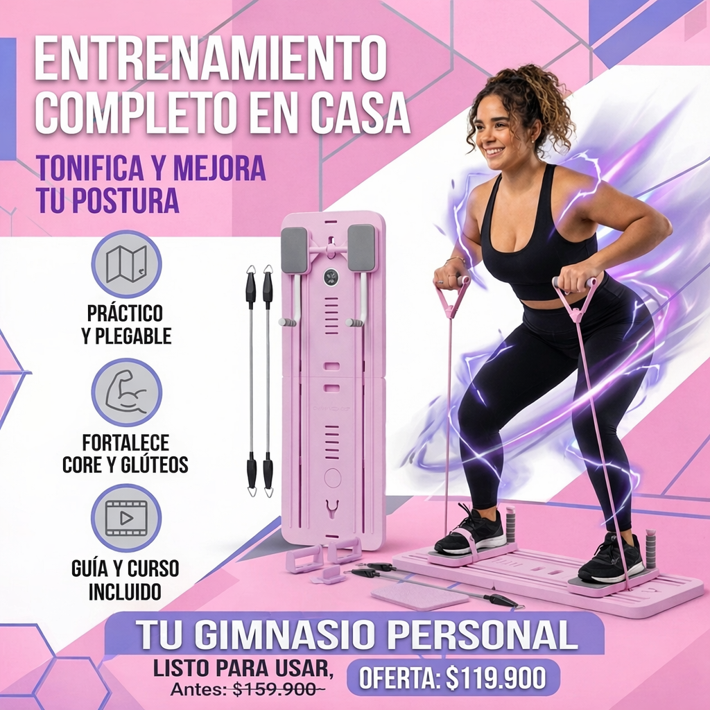 Tabla para pilates | Ejercicios en casa más fácil y práctico que nunca.