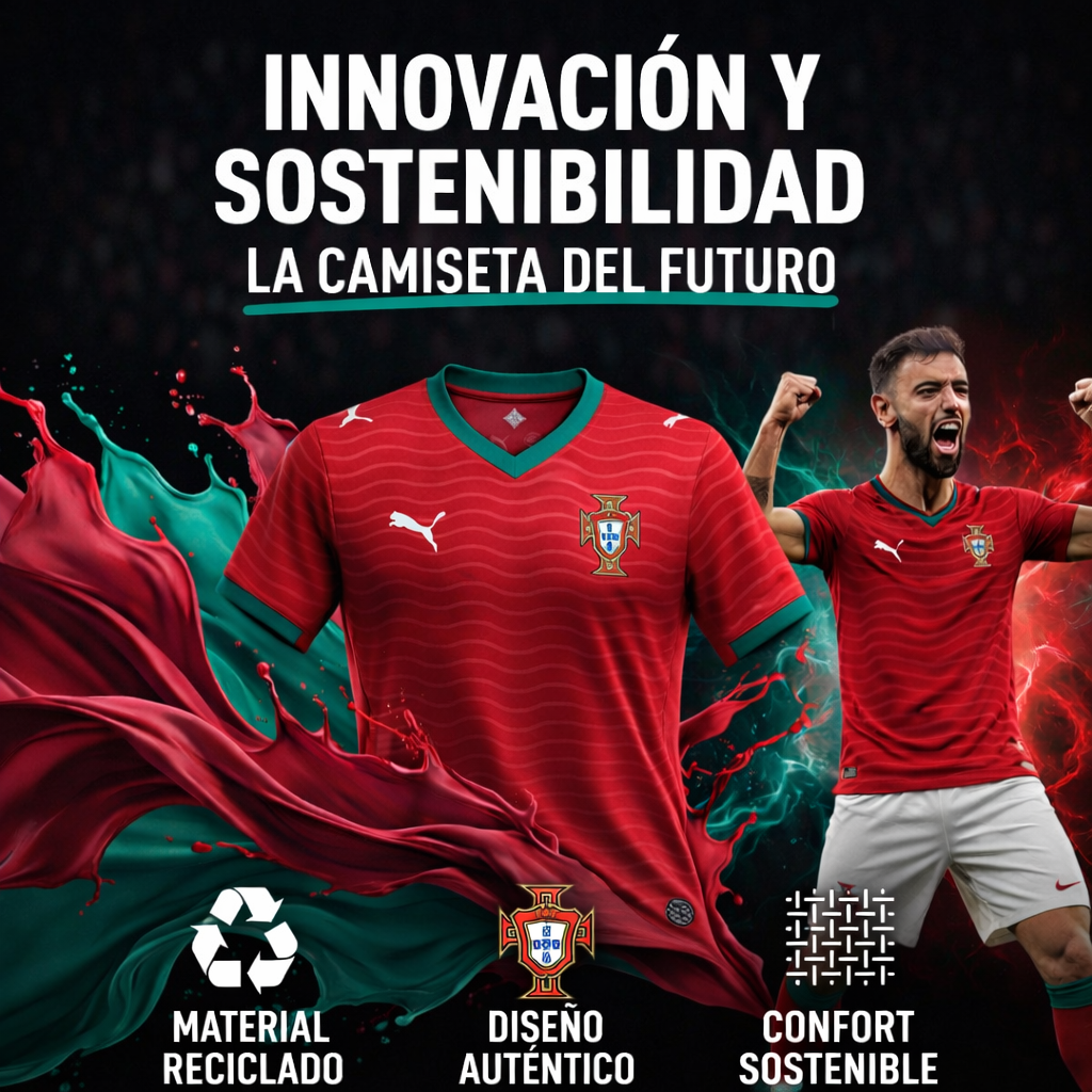 Camiseta PORTUGAL 2026 | Pasión sostenible.