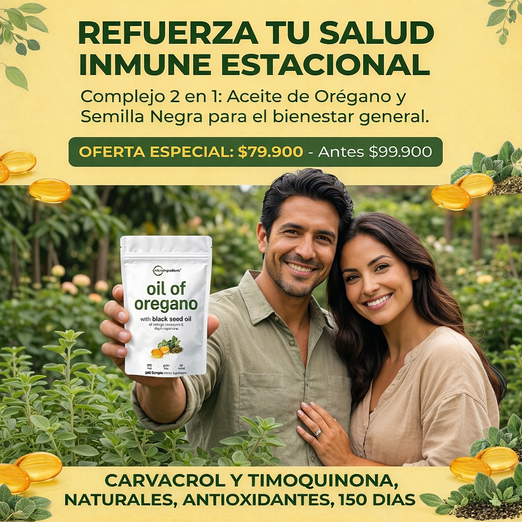 Cápsulas de orégano | Suplemento de apoyo inmunológico.