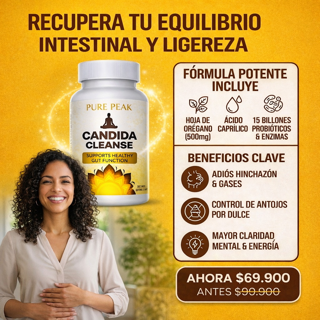Candida cleanse | Apoyo para el Intestino y Colon