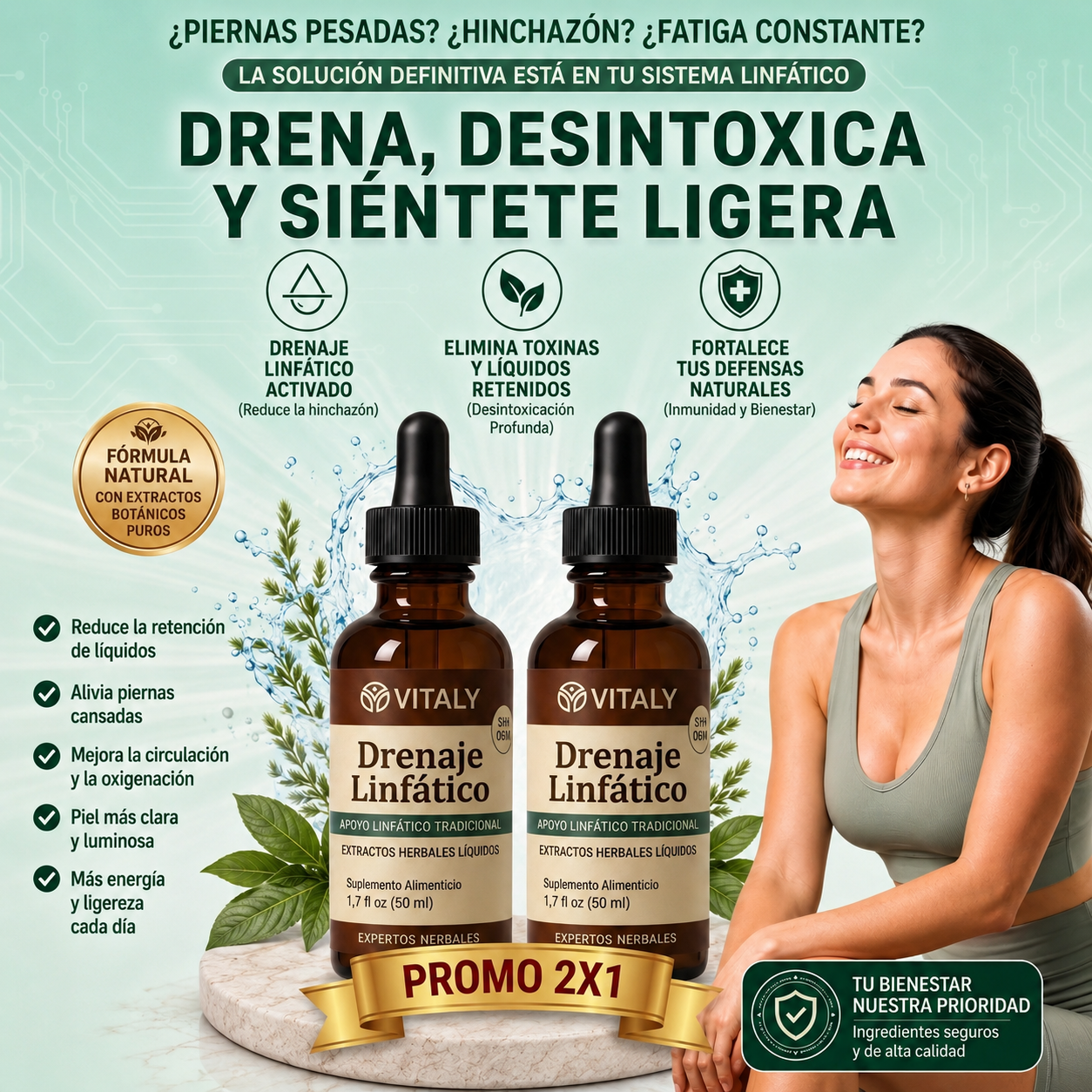Vitaly Lymphatic Drainage | PROMO 2X1 | Depura y Renueva tu Cuerpo