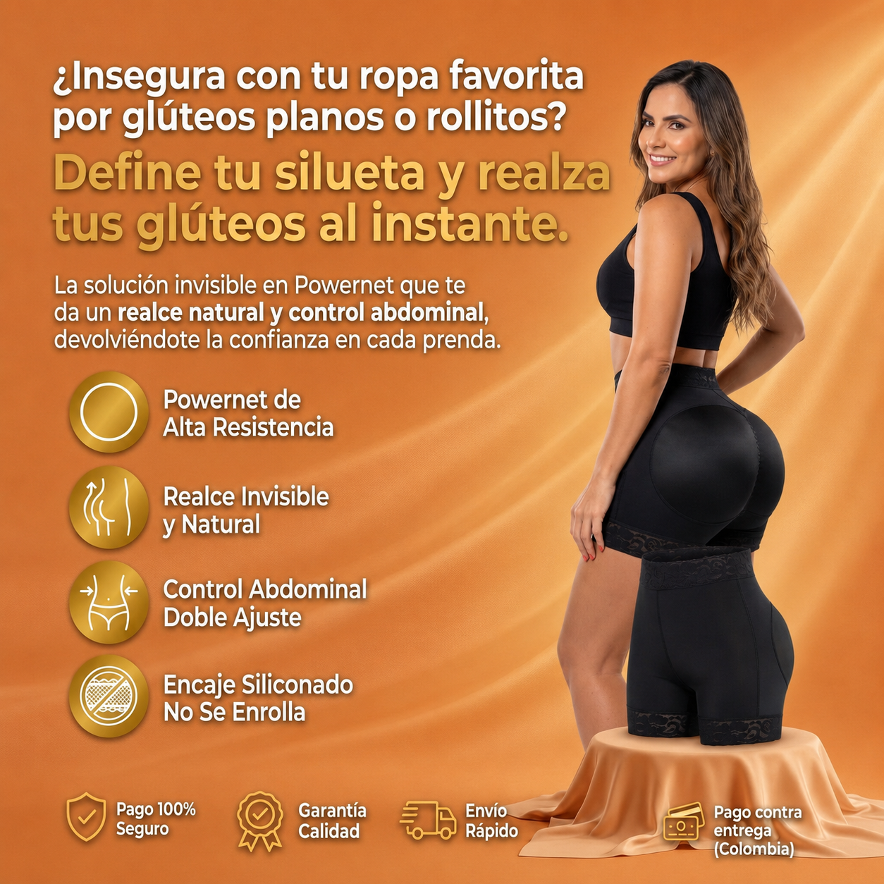 Short Levanta Cola Premium | Realce Natural Instantáneo