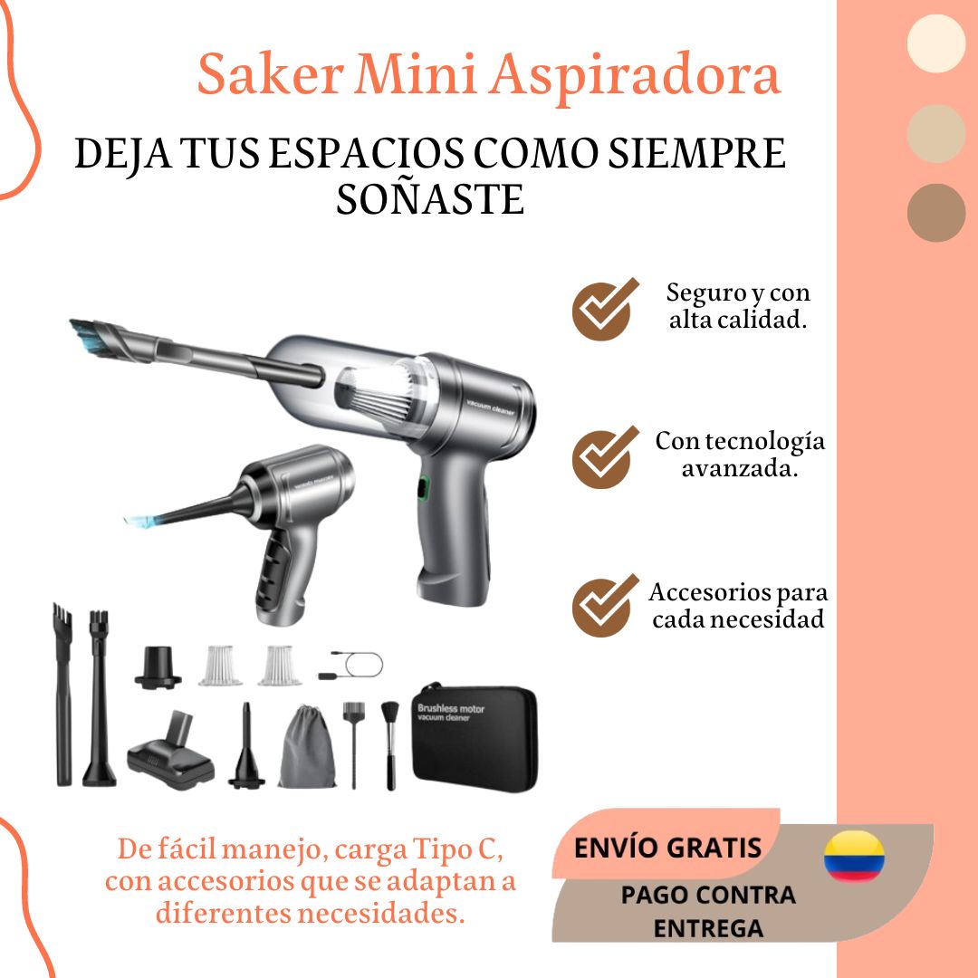 ASPIRADORA PORTÁTIL MULTIFUNCIONAL