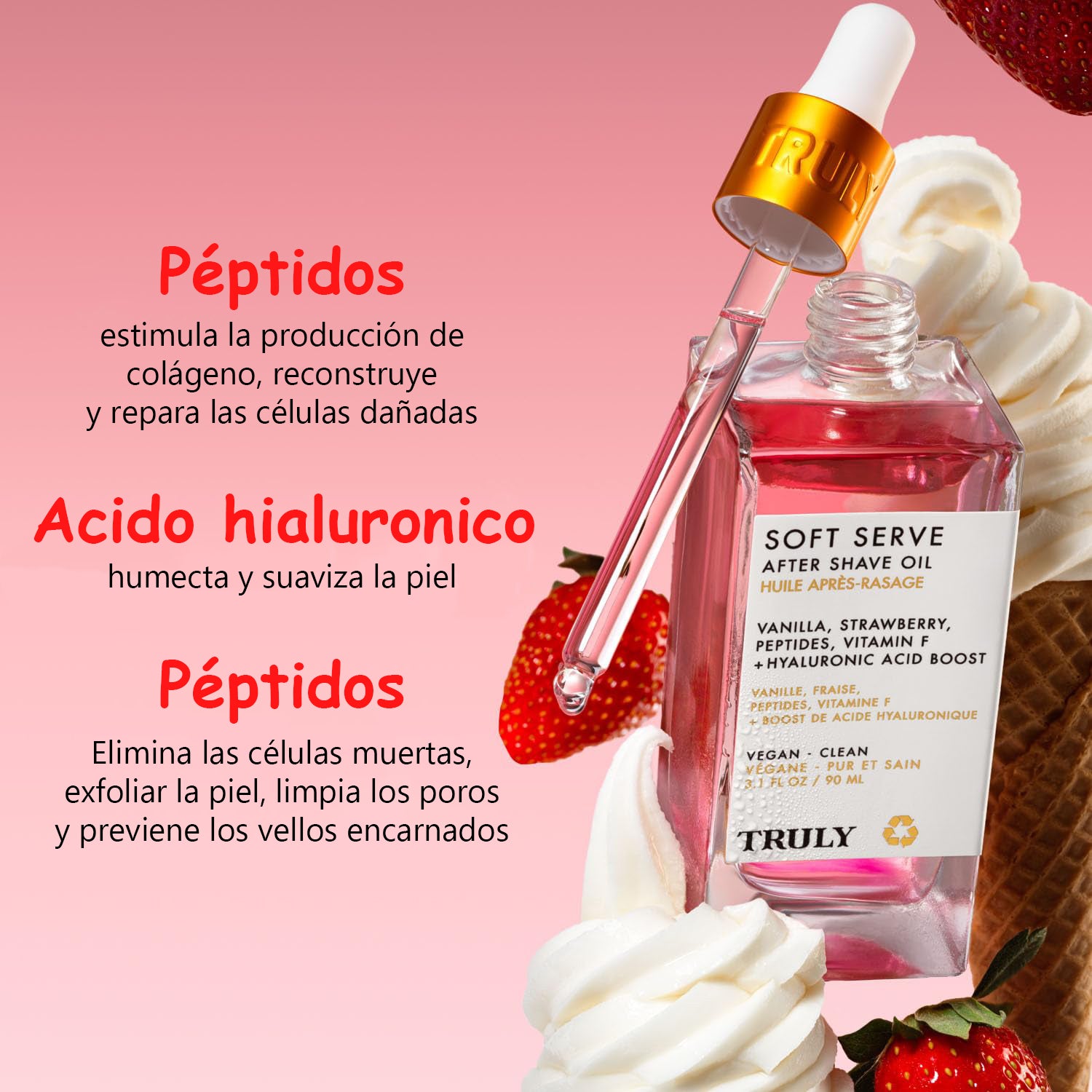 Combo Truly Aceite + mantequilla Corporal para depilar y humectar la piel