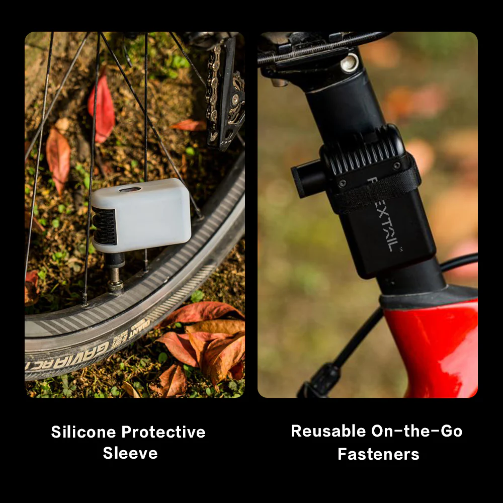BOMBA DE BICICLETA PRO - Bomba de bicicleta recargable ultra mini de 100 PSI