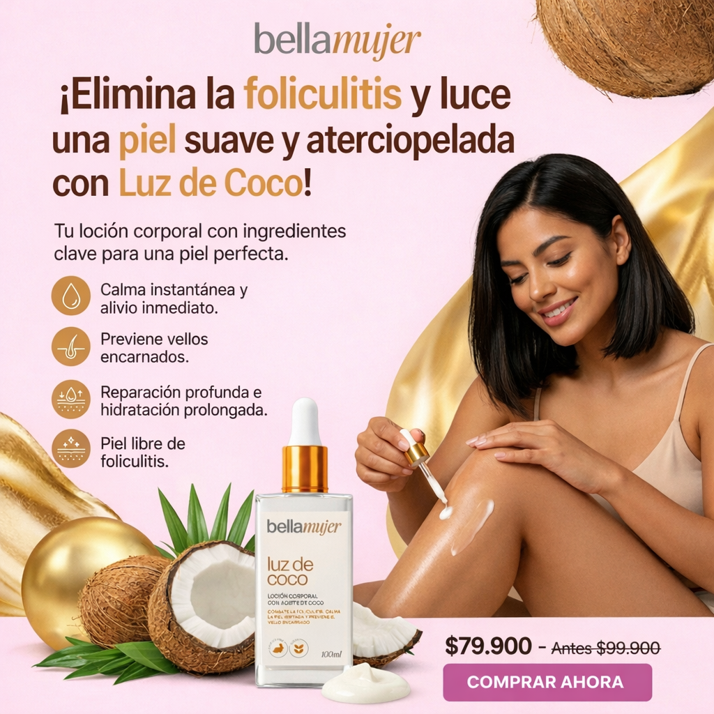 Aceite para la foliculitis y para calma en la piel | Luz de Coco